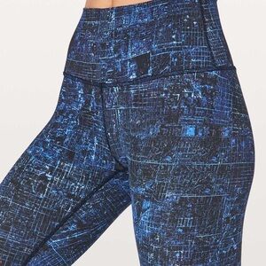 lululemon athletica High Rise Jeans - Blue Pattern